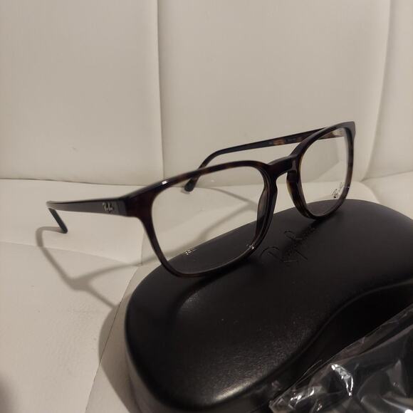 Ray-Ban RX5418 56-19-150 Women's Black Havana Full Square 56mm Eyeglasses NWOT - Picture 2 of 7